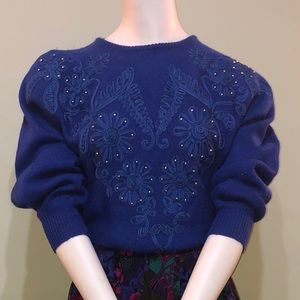 Vintage blue sweater